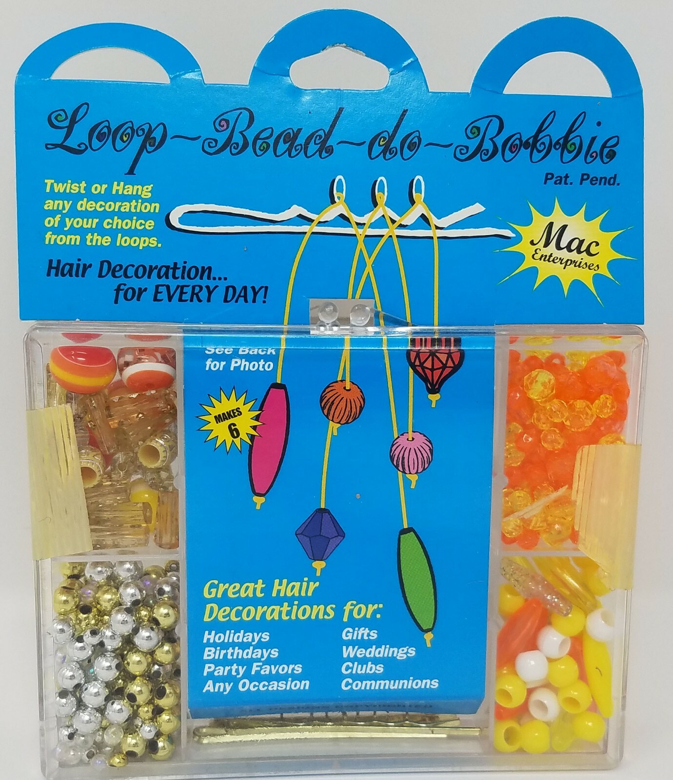 Halloween Candy Corn Hair Accessory Barrettes Bobbie Pins Kids Beading Craft Kit