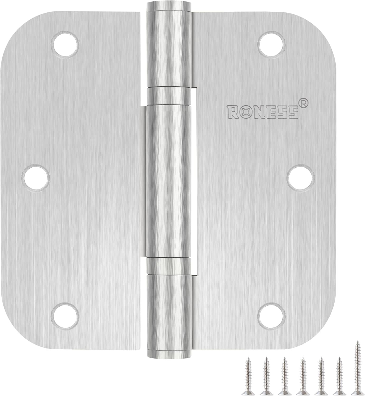 24 Pack 3.5'' Stainless Steel Door Hinges - Heavy Duty Rust-Resistant Nickel