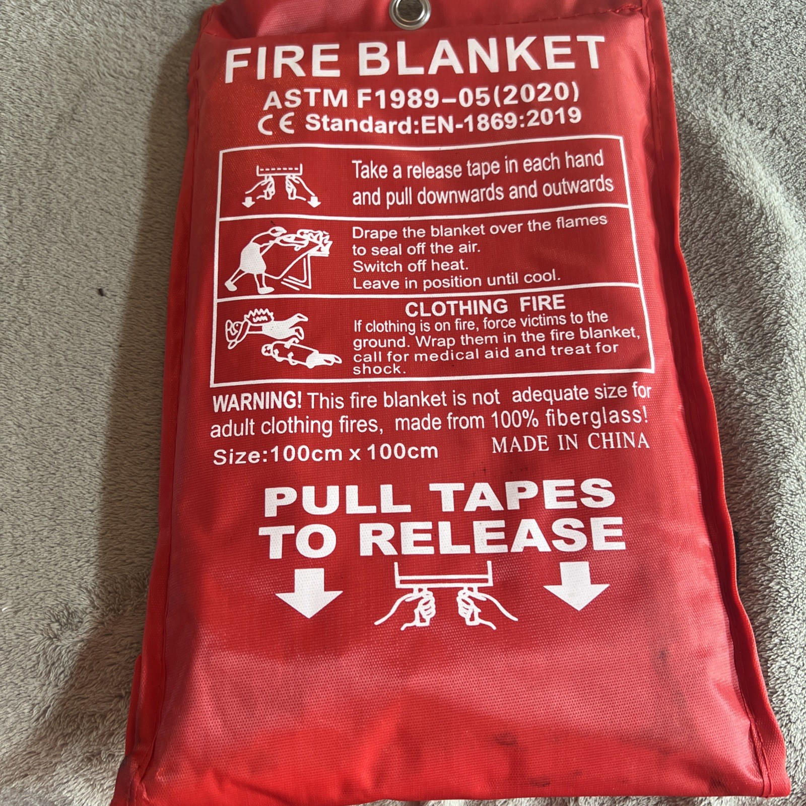 Lancryen Emergency Fire Blanket, Fire Extinguisher Blanket, Fire Suppression