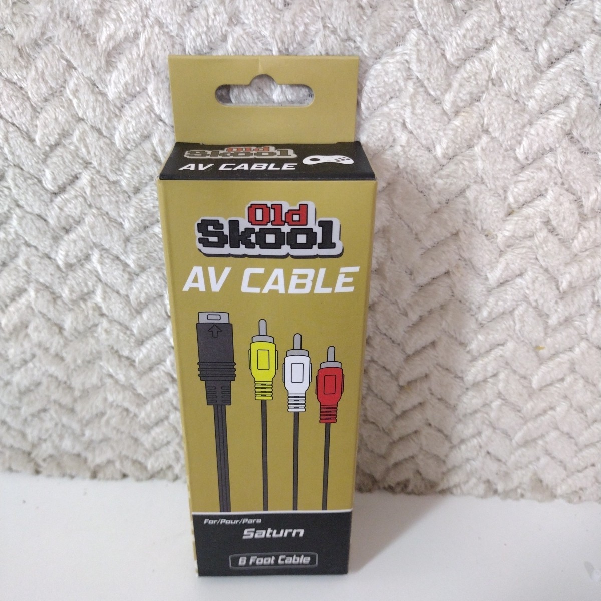 Old Skool Sega Saturn AV Cable Audio Video 6ft