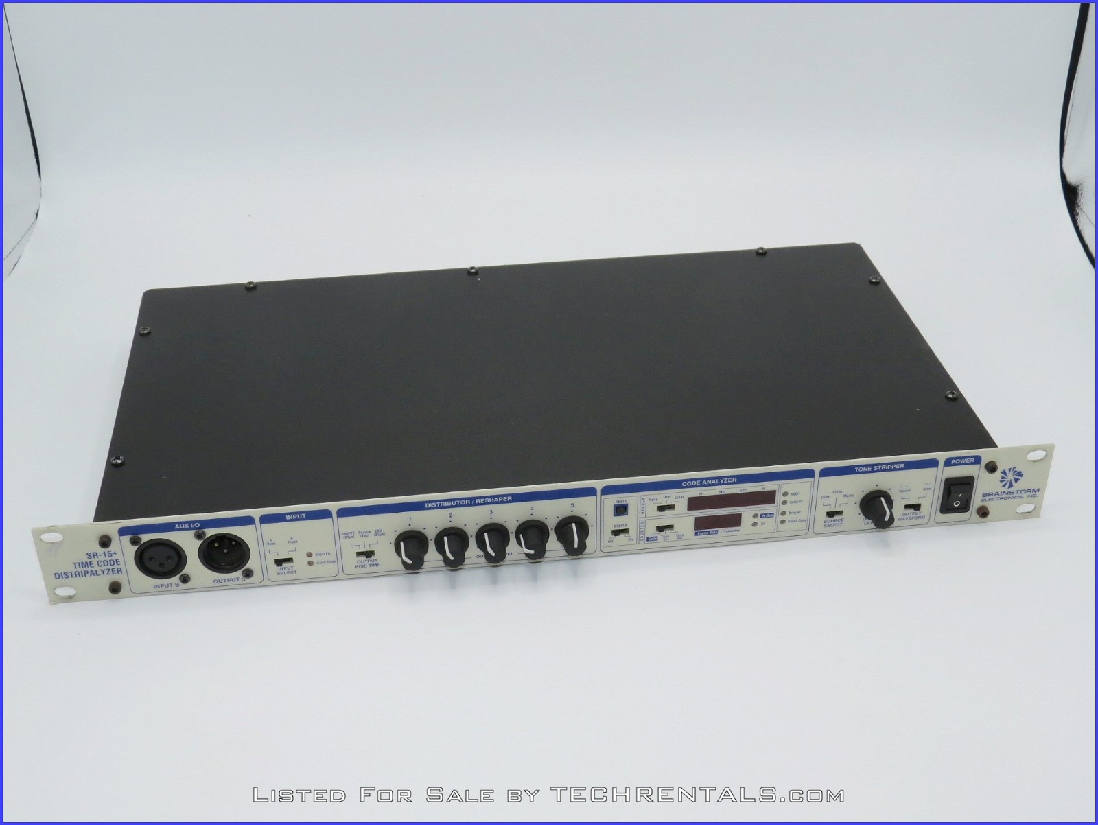 BRAINSTORM ELECTRONICS SR-15+ TIME CODE DISTRIPALYZER + PREWIRED XLR RACK PANEL!