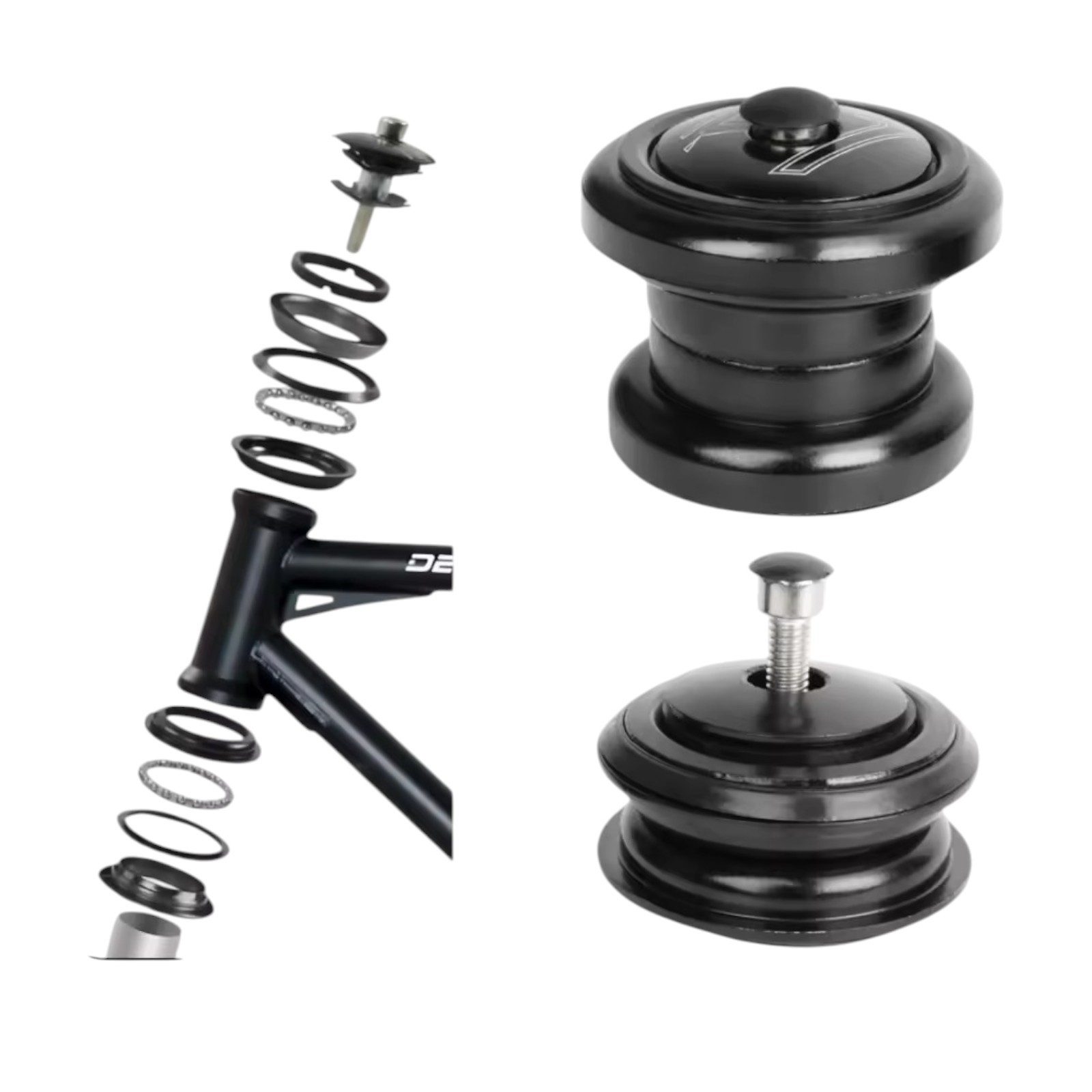 BMX HEADSET FOR 1 1/8" THREADLESS FORK STEERER TUBE OLD SCHOOL