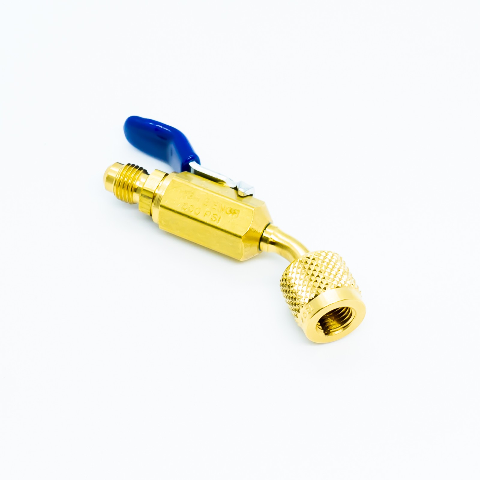 Yellow Jacket 1/4 inch Compact Ball Valve 45 Degree fits Charging Hoses - 93843