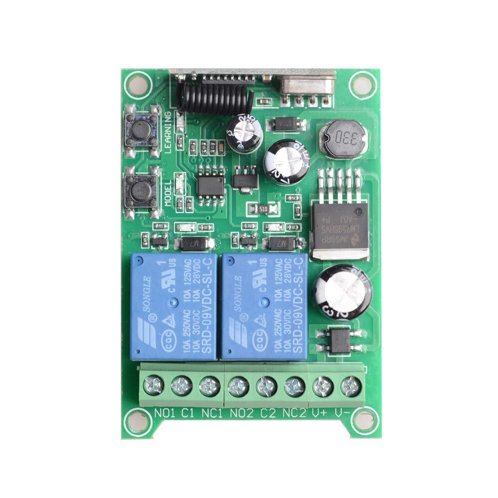 12V 2CH Channel Relay RF Wireless Remote Control Switch 2 Transmitter+Receiver