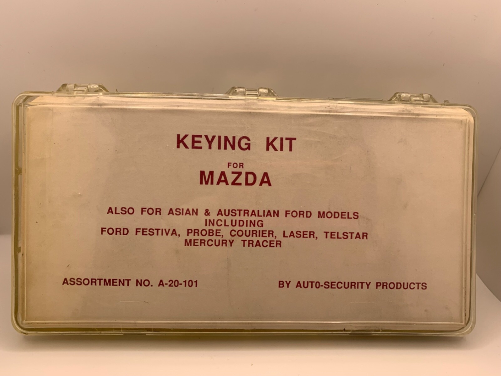 ASP A-20-101 Ford import, Mazda keying kit, includes caps, spare parts, etc.