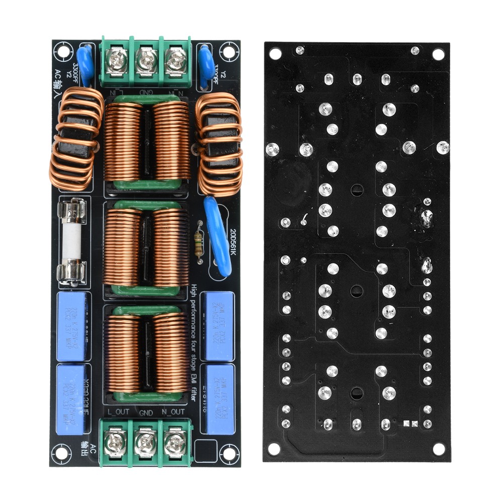 16A EMI Filter Four Level Audio AC220V Power Electromagnetic Interference Filter
