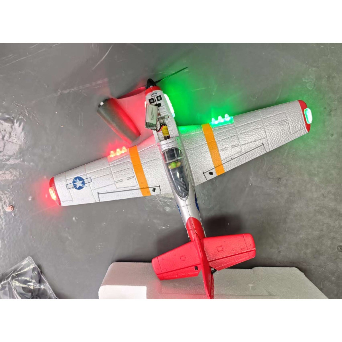 RC plane P51 Mustang 4-CH RC Airplane with Lights Remote Control Airplane Toys