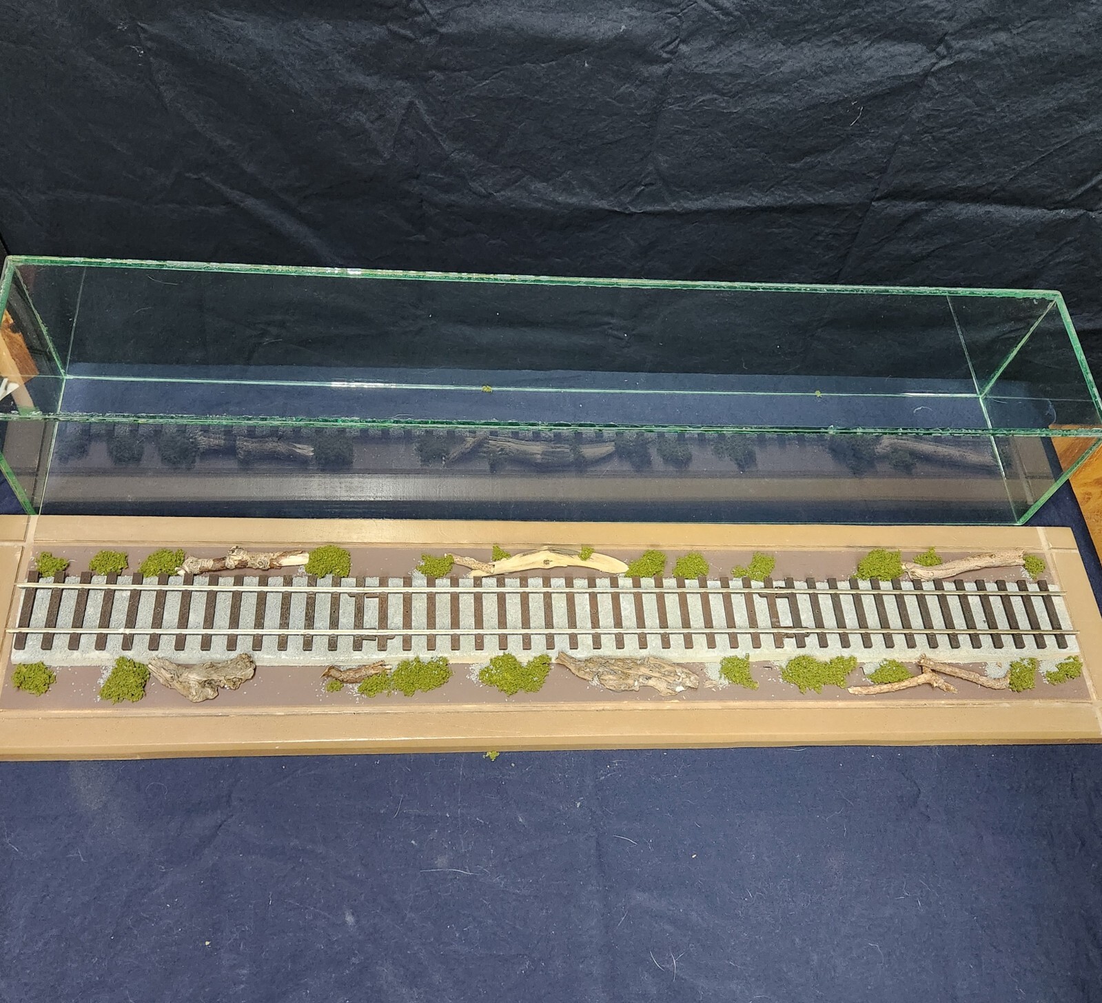 Glass Train Case 31x 6"x5 1/2 Glass Display Case Showcase for Large Scale Trains