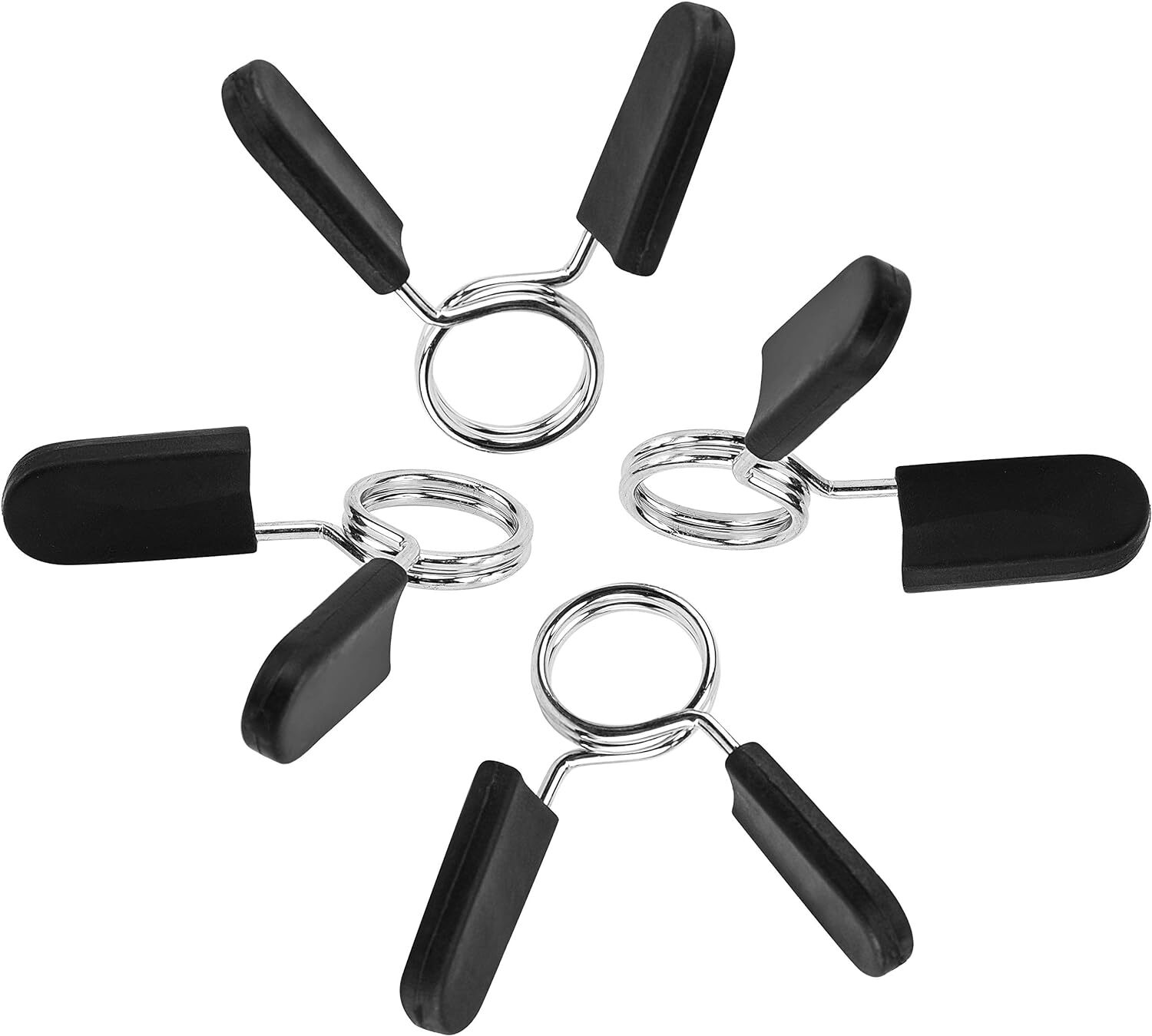 EastyGold Barbell Clamps Dumbbell Spring Clip Circlip Collars 1 Inch Weight...