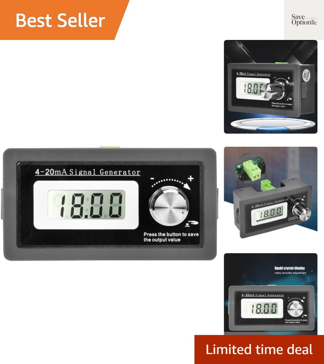 4-20mA Signal Generator, 3-21mA Adjustable High Precision DC Current Analog S...
