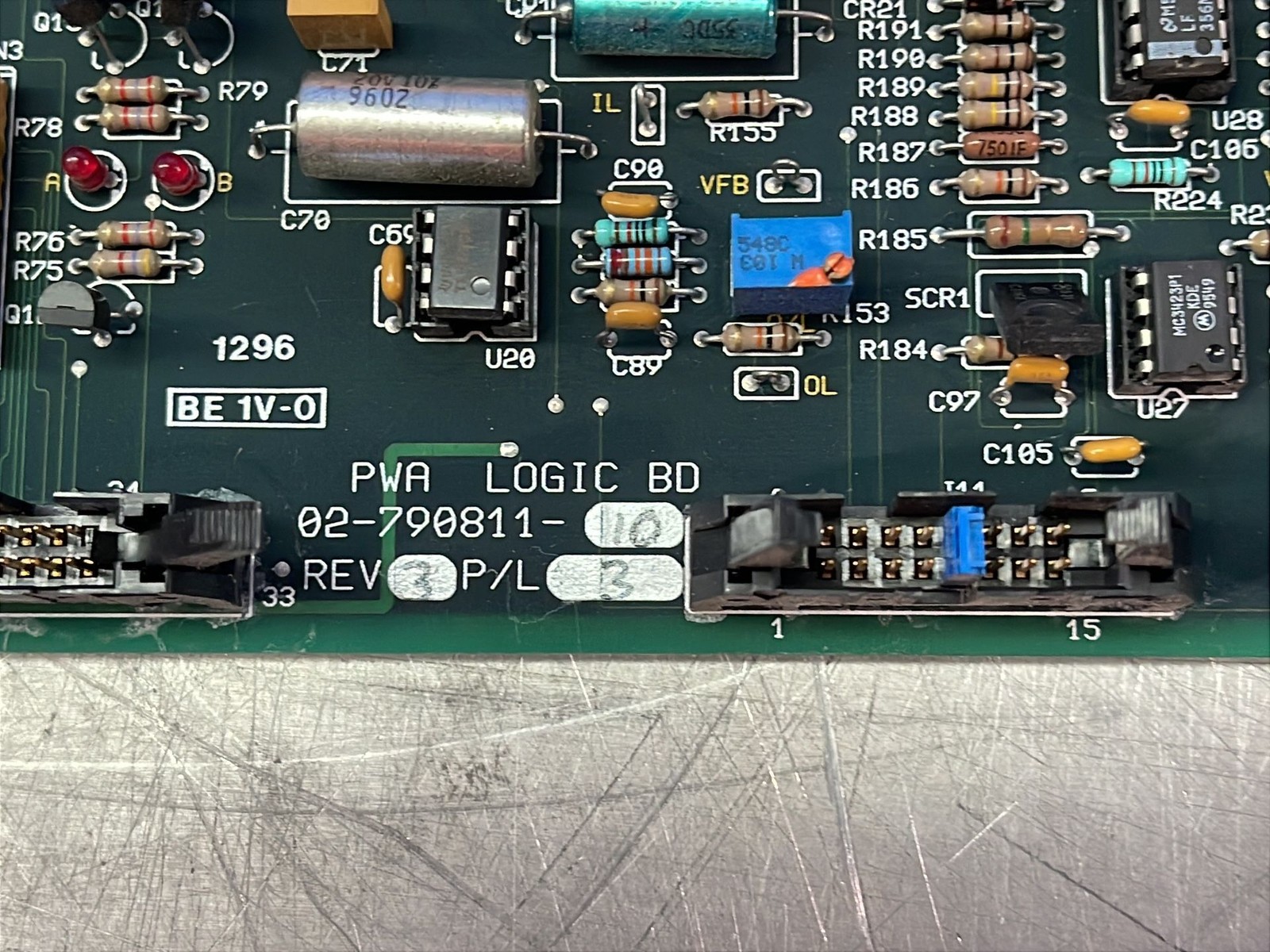 LIEBERT EMERSON PWA LOGIC BOARD 02-790811-10