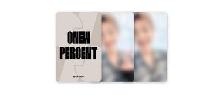 ONEW 2ND ALBUM PERCENT SHINEE WITHMUU LUCKY DRAW EVENT PHOTOCARD PHOTO CARD ONLY