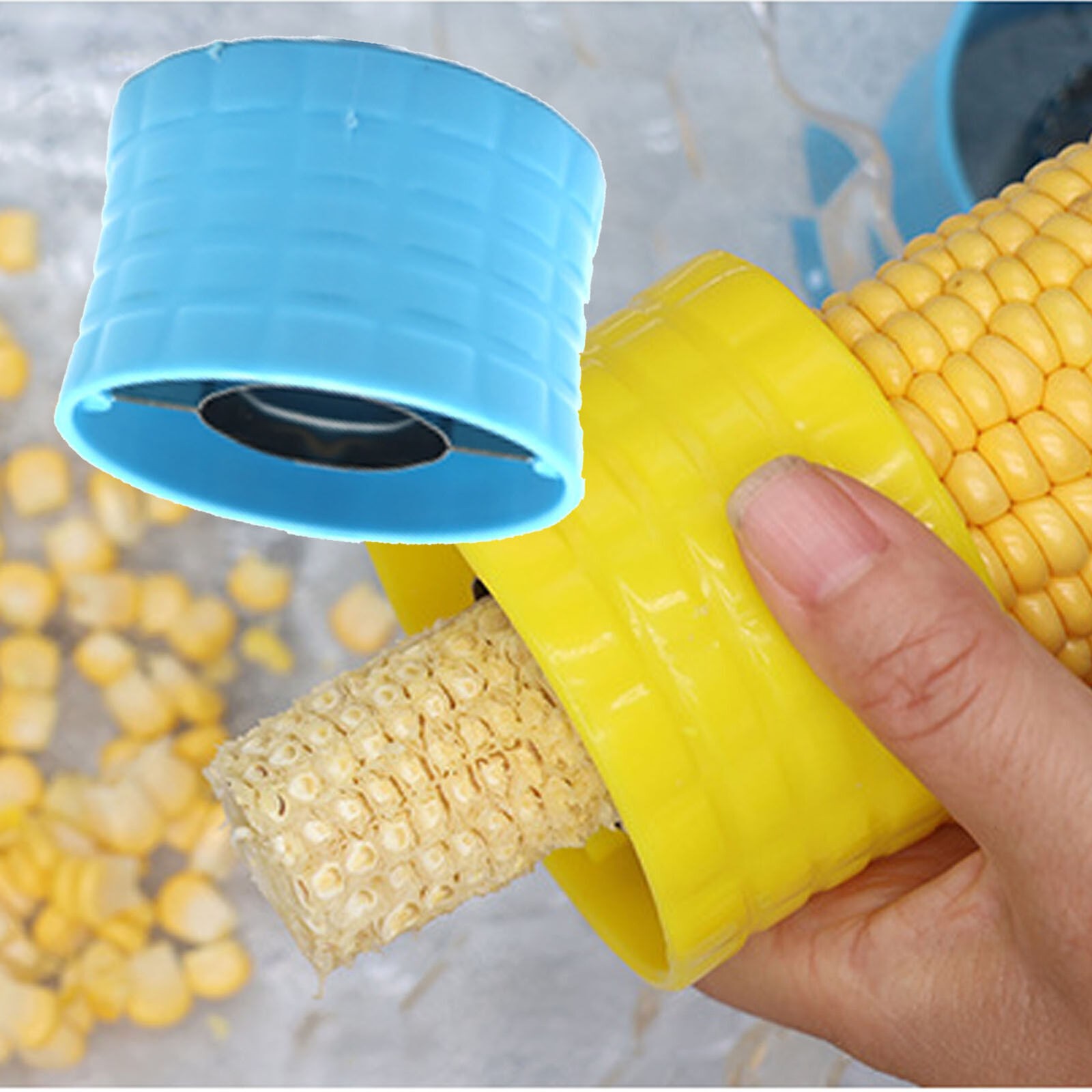 Corn Peeler 304 Stainless Steel Cob Stripper Corn Kernels Remove Tool for Home K