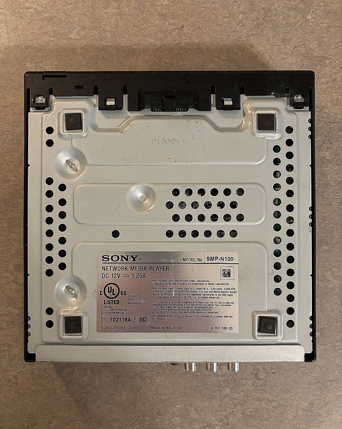 Sony SMP-N100 - Network Media Player - Wi-Fi