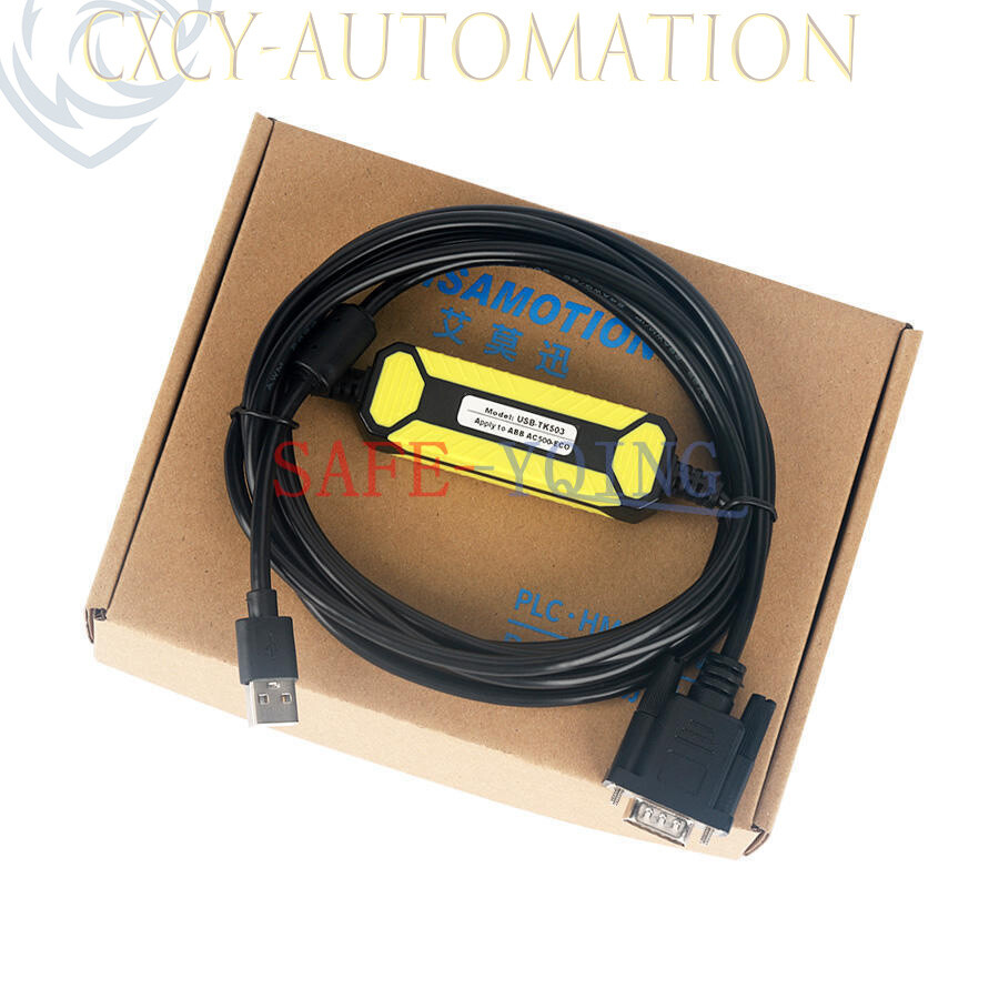 New 1PC USB-TK503 for ABB AC500-Eco Series PLC Cable Debugging Cable Yellow