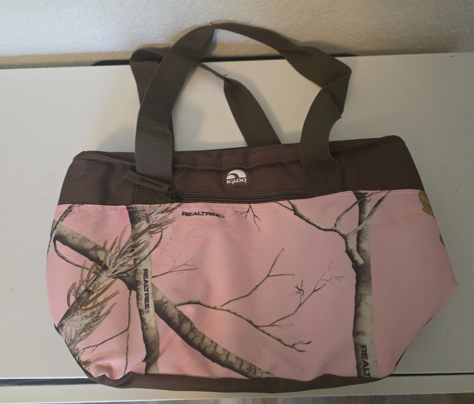 Igloo Realtree Pink Camo Camouflage Lightweight Cooler Bag 15 X 9 GUC