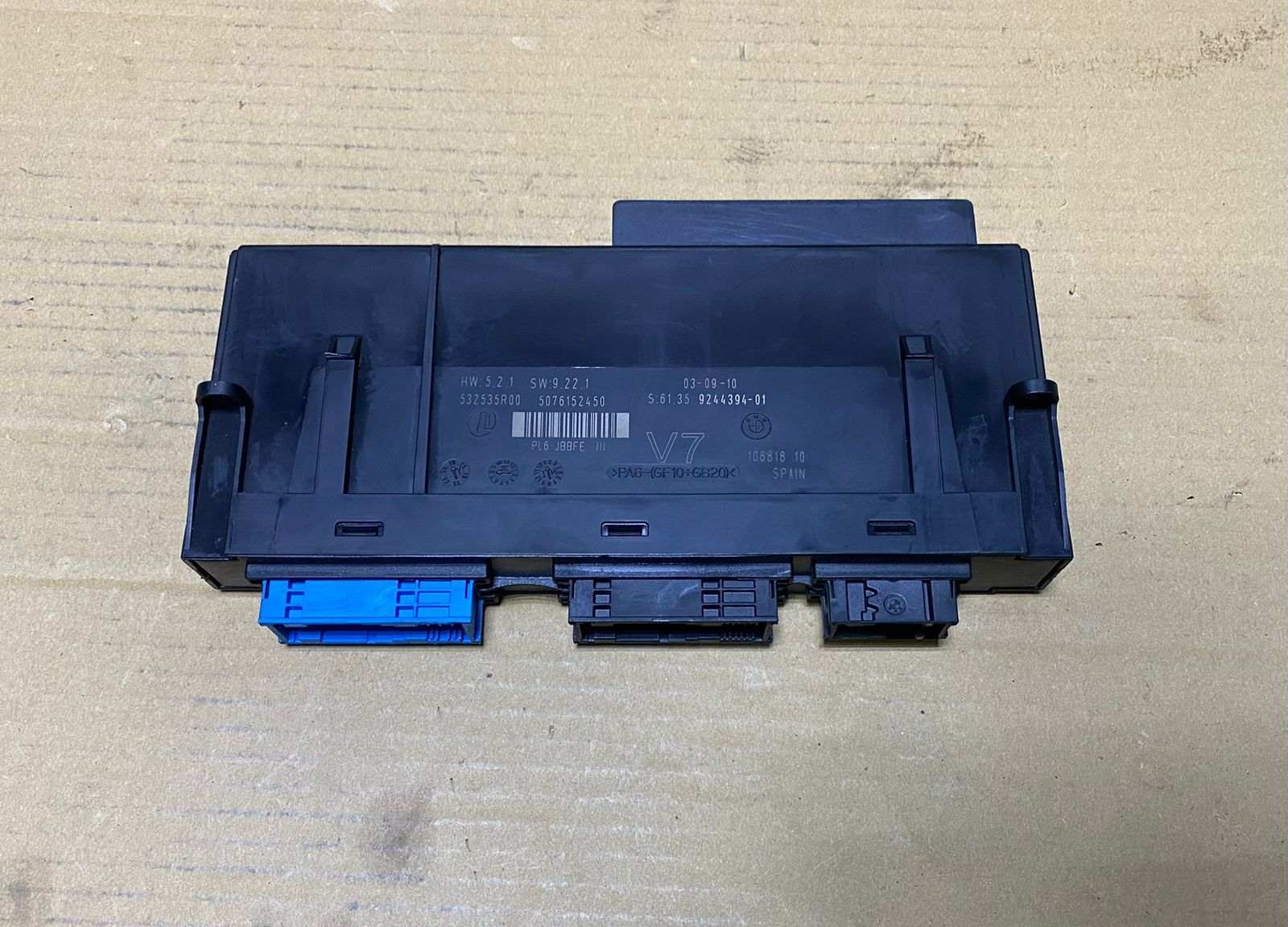 BMW Junction Box Control Module 9244394 F06, F07, F10, F11, F12, F13
