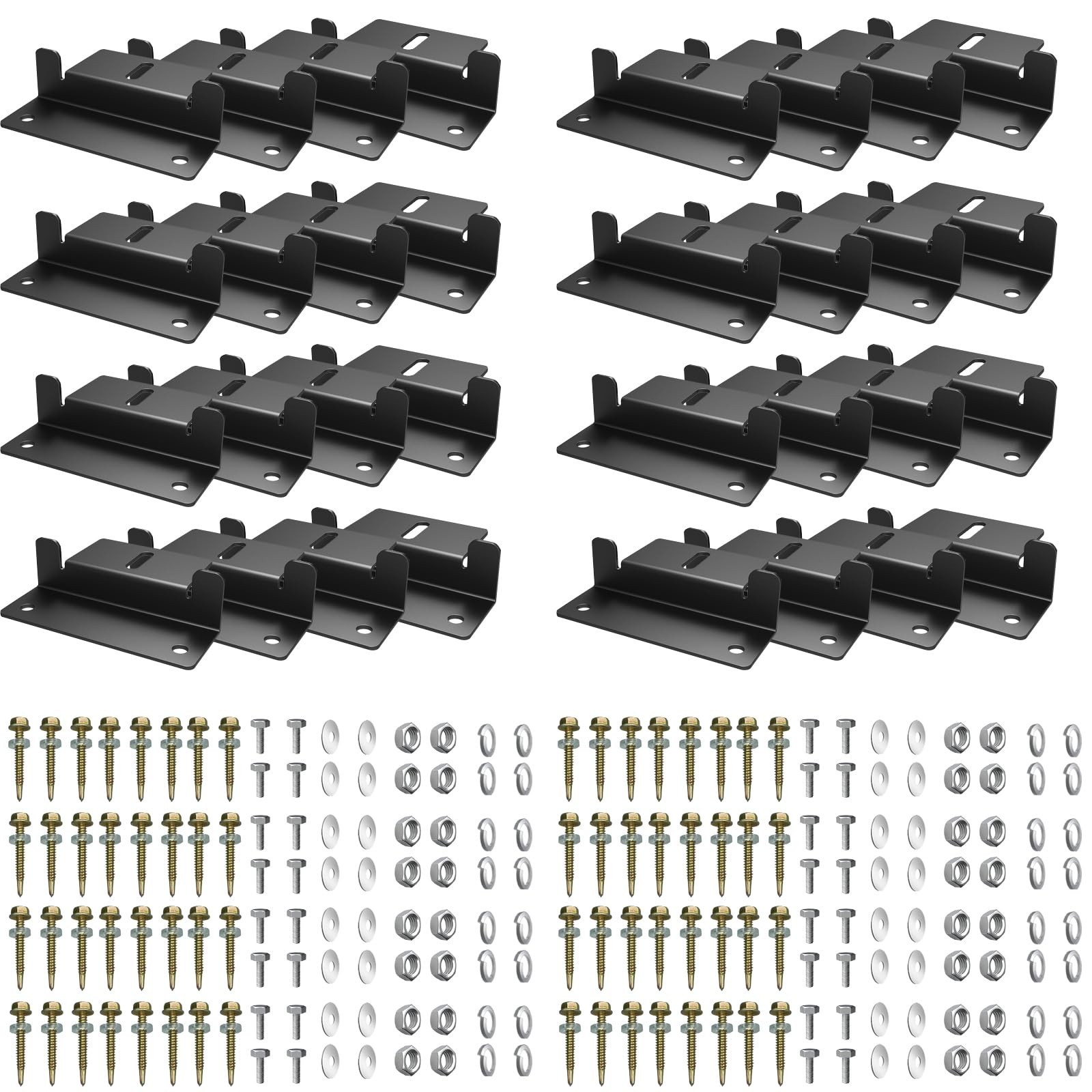 32 PCS Solar Panel Mounting Z Brackets,Lightweight Aluminum Solar Panel Mount...