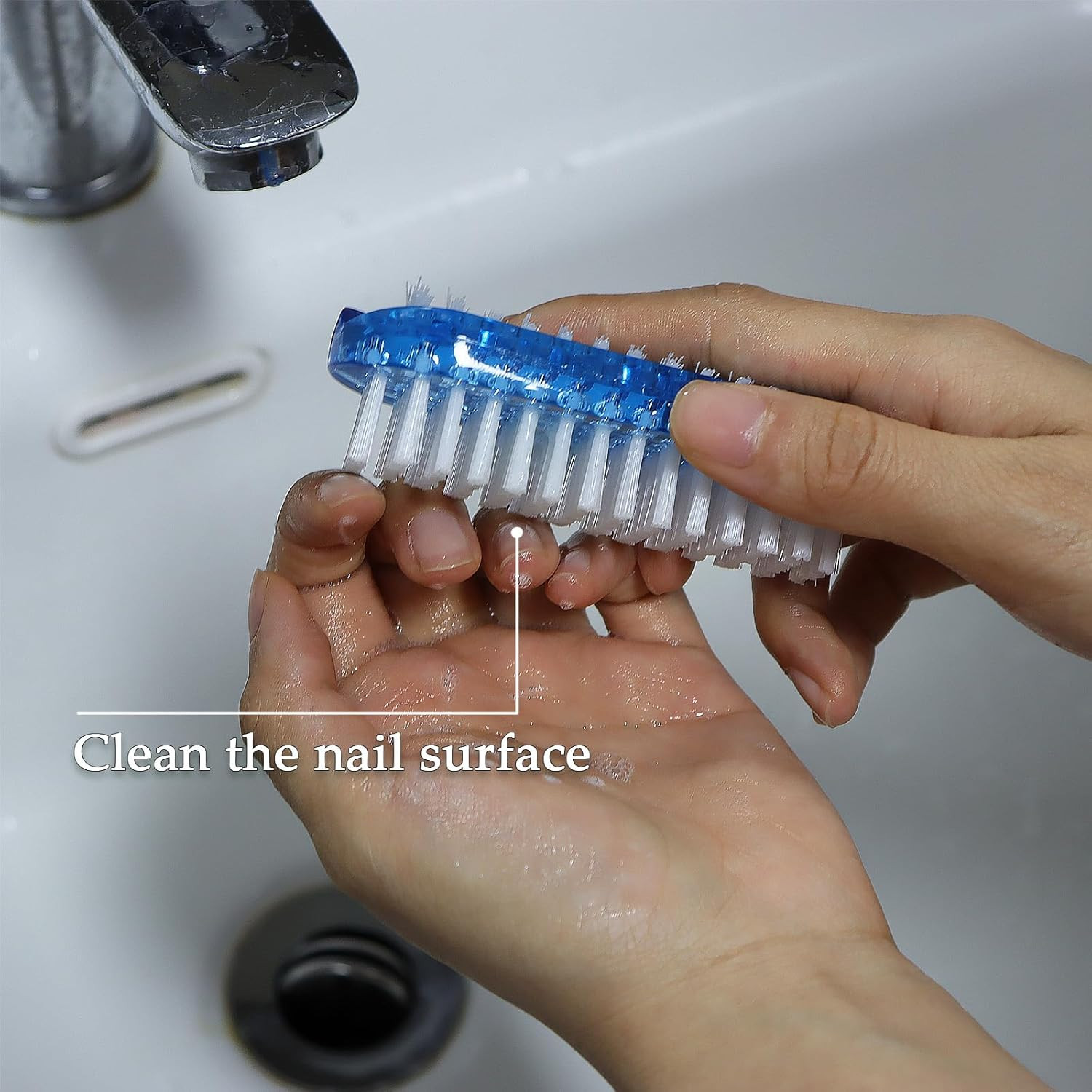 8 Pack Nail Brushes, Ergonomic Design Hand Scrub Cleaning Brush for Nail and Toe