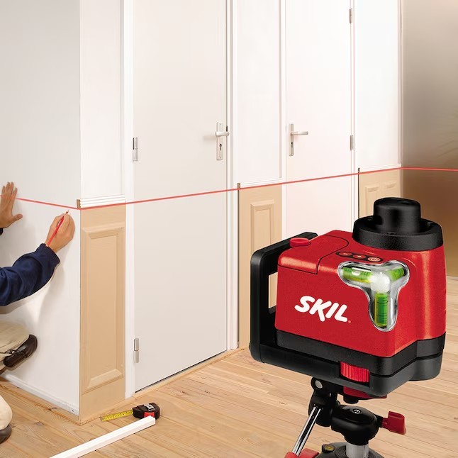 SKIL 100-ft Indoor Laser Chalkline Beam Rotary Laser Level w/Accessories 8602-RL