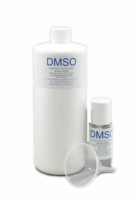 PHARMACEUTICAL GRADE DMSO ROLL ON KIT 50% DILUTED WITH 32 OZ REFILL BOTTLE