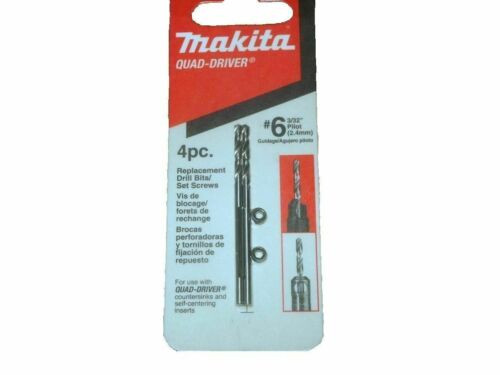 MAKITA 784845-A Quad-Driver Countersink #6 3/32" 2,4mm Replacement Drill Bits