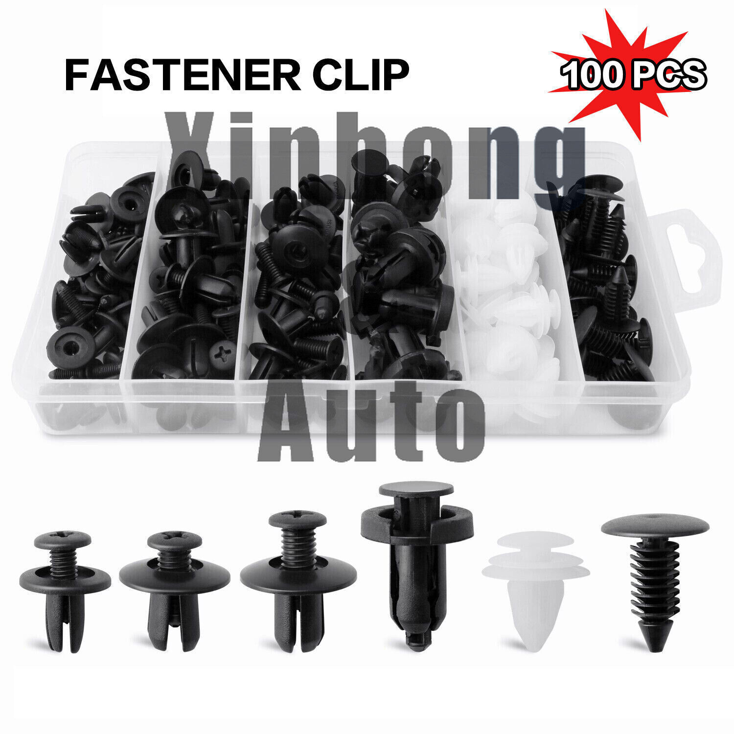 100x Set Bumper Fender Liner Push Type Retainer Clips Fastener For Hyundai KiaUS