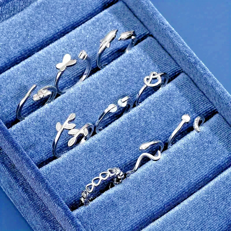 Bohemian Toe Ring Set - 9 Adjustable Rings 🌺CLEARANCE SALE