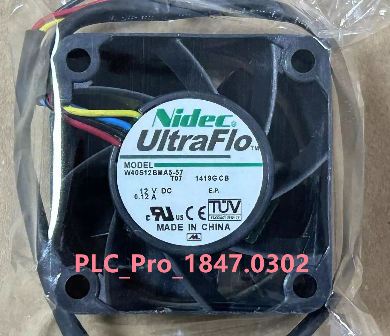 1PCS NEW For Nidec W40S12BMA5-57 T07 Cooling fan 4cm DC12V 0.12A 4pin 40*40*28mm