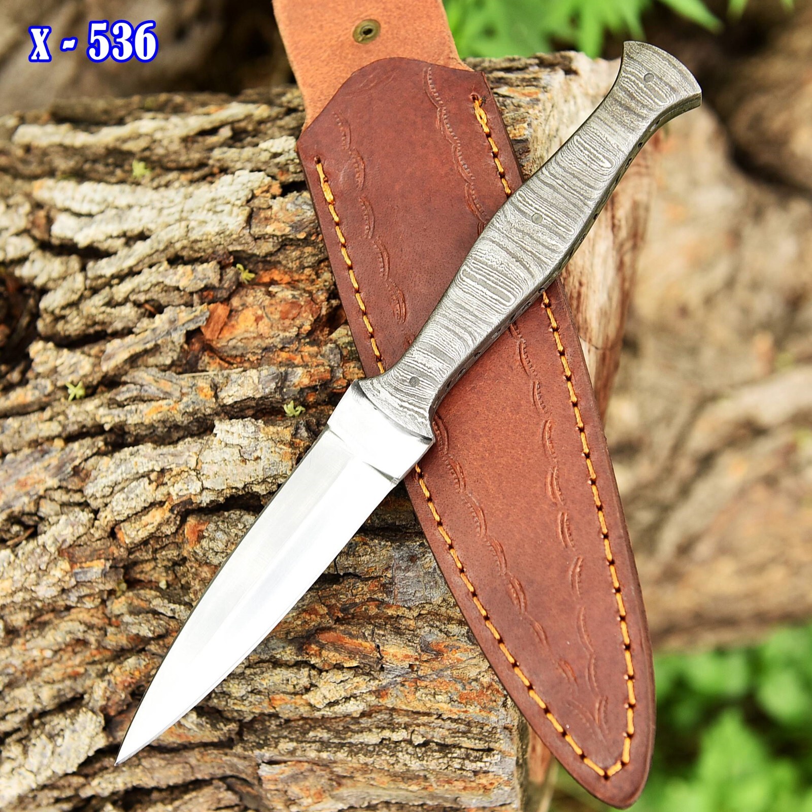 handmade KNIFE DOUBLE EDGED DAGGER BLADE TOOTHPICK IDEAL BOOT KNIFE HUNT FISHING