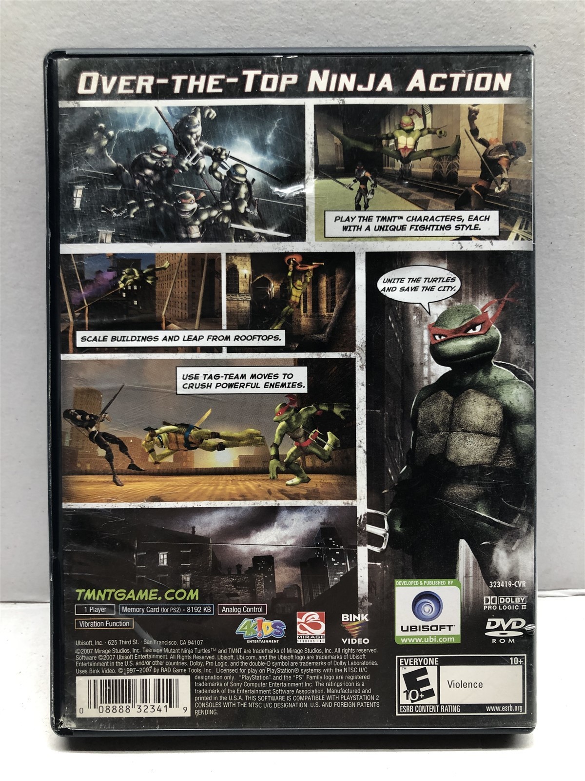 TMNT (PlayStation 2, 2007) Complete Tested Working - Free Ship