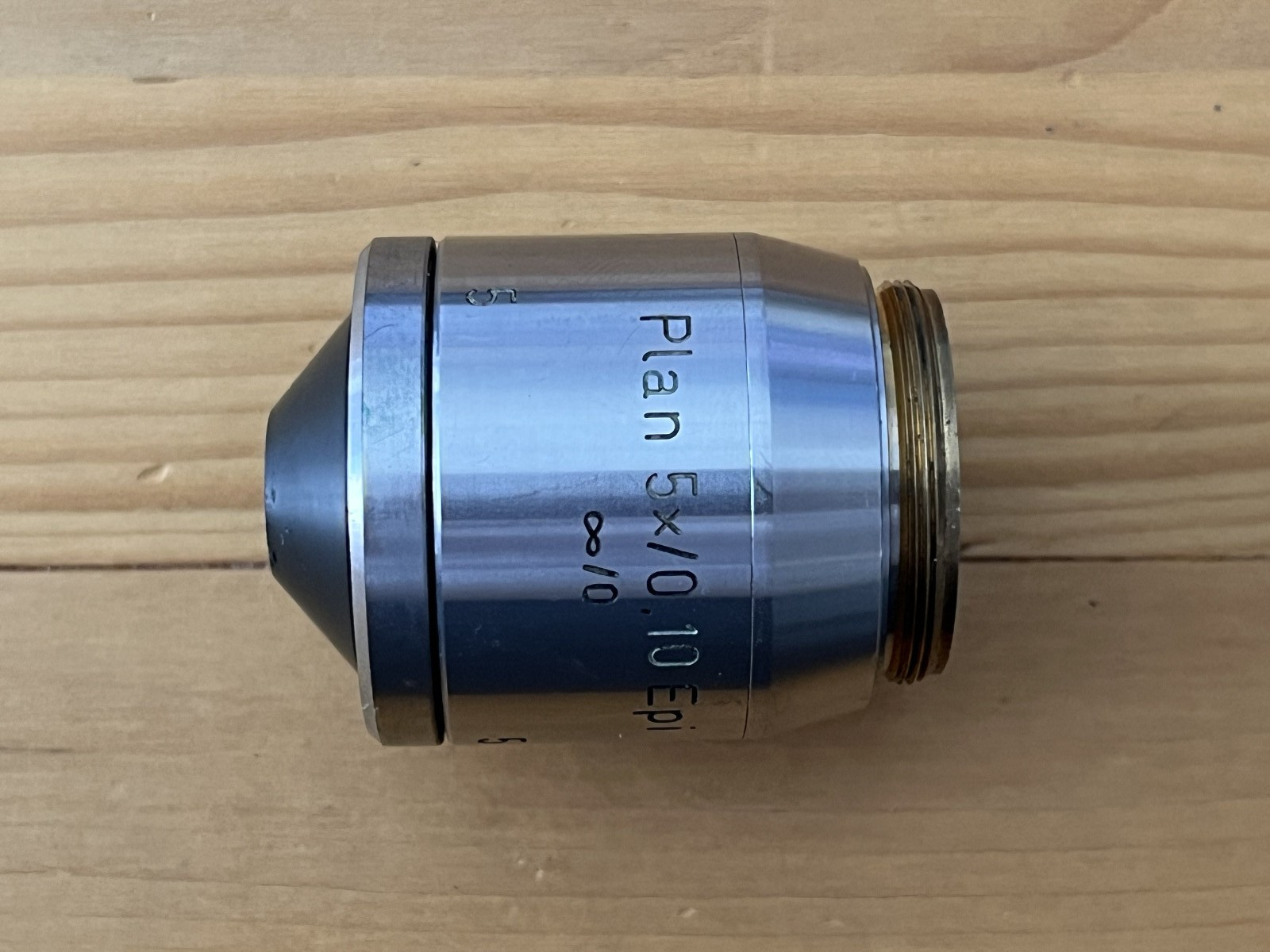 Reichert Austria 5 Plan 5x / 0.10 Epi Microscope Objective Lens