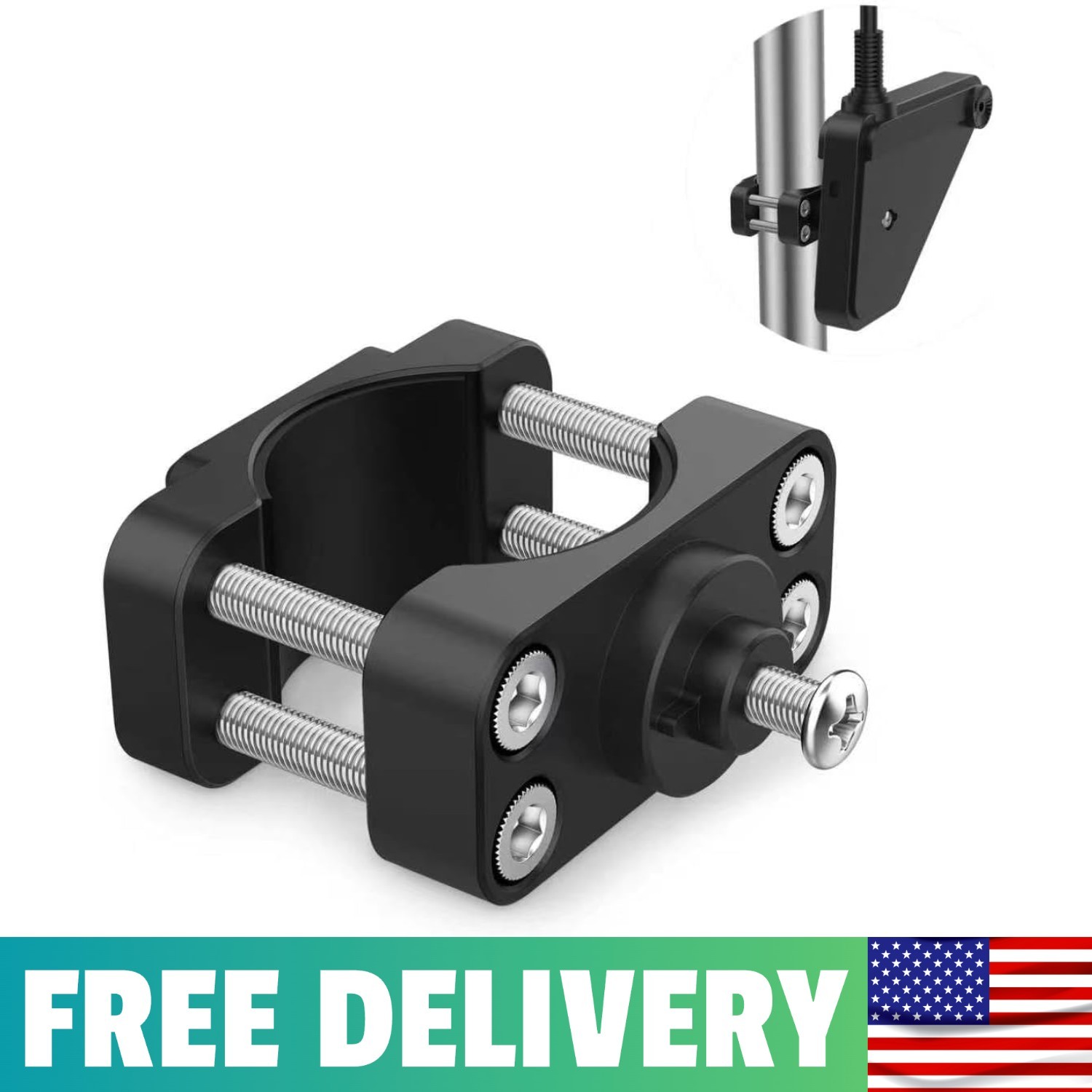 Aluminum Alloy Adjustable Transducer Pole Mount Vehicle Mounts Compatible With