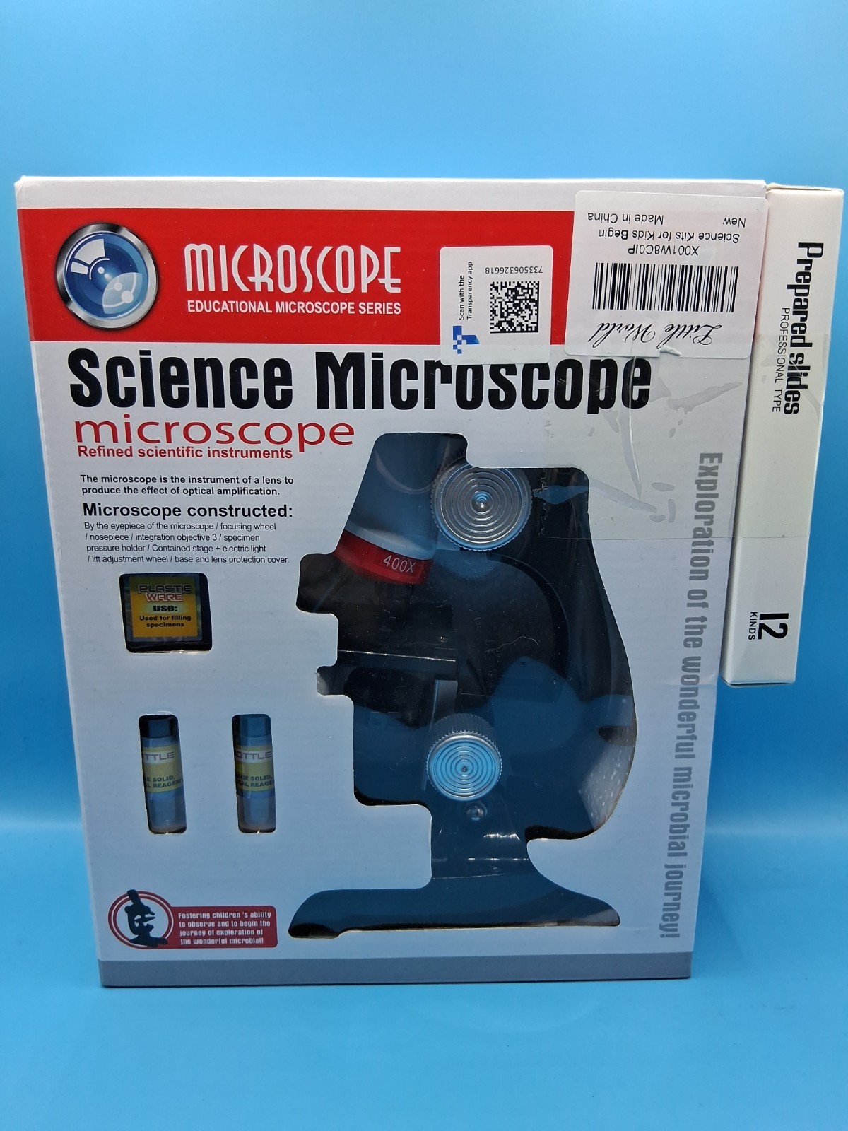 Science Microscope Educational Series With Extra Box Of Slides !!