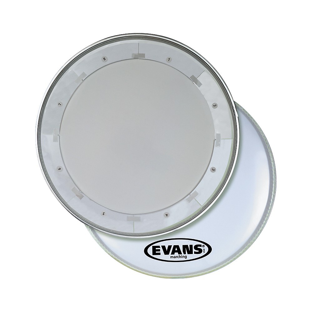 Evans MX1 White Marching Bass Drum Head 26 in.