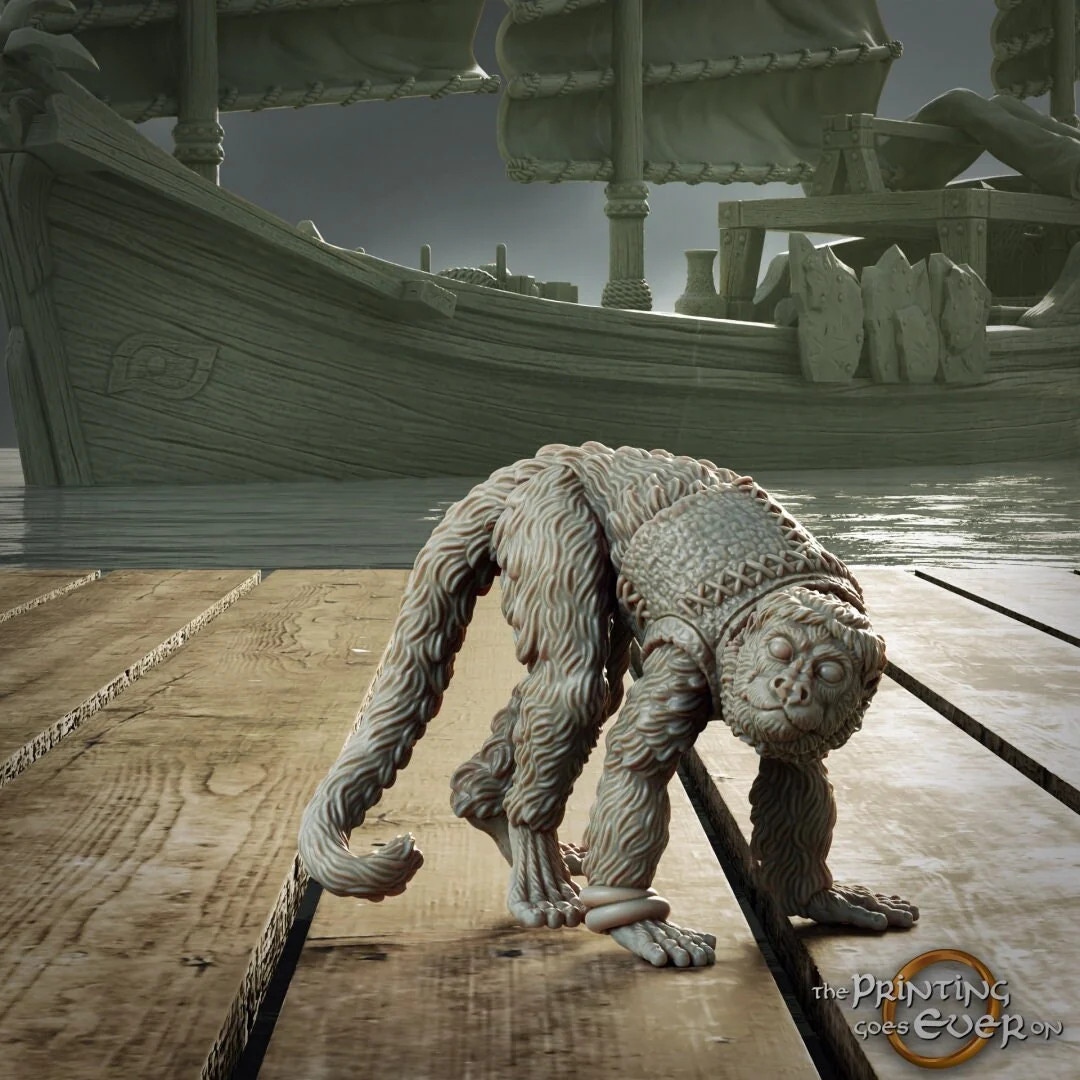 Pirate Monkey - 28-32mm Pirates of the Eastern - Resin Tabletop Miniature