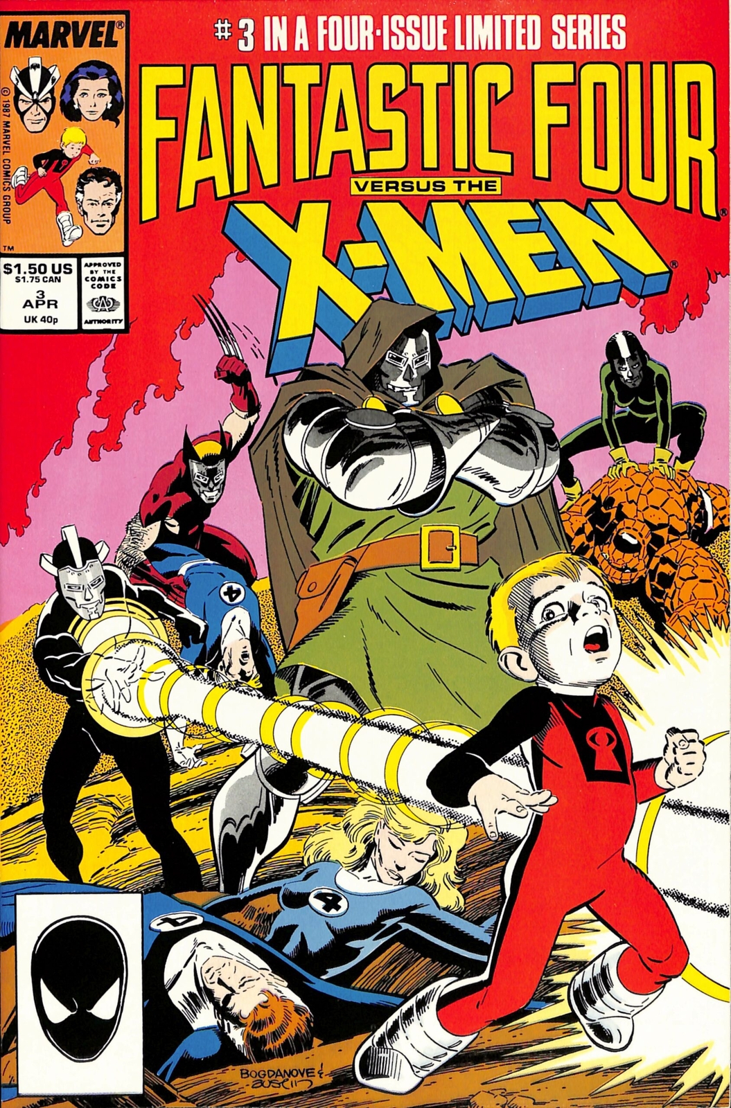 Fantastic Four vs. X-Men #3 (Marvel, 1987) Chris Claremont