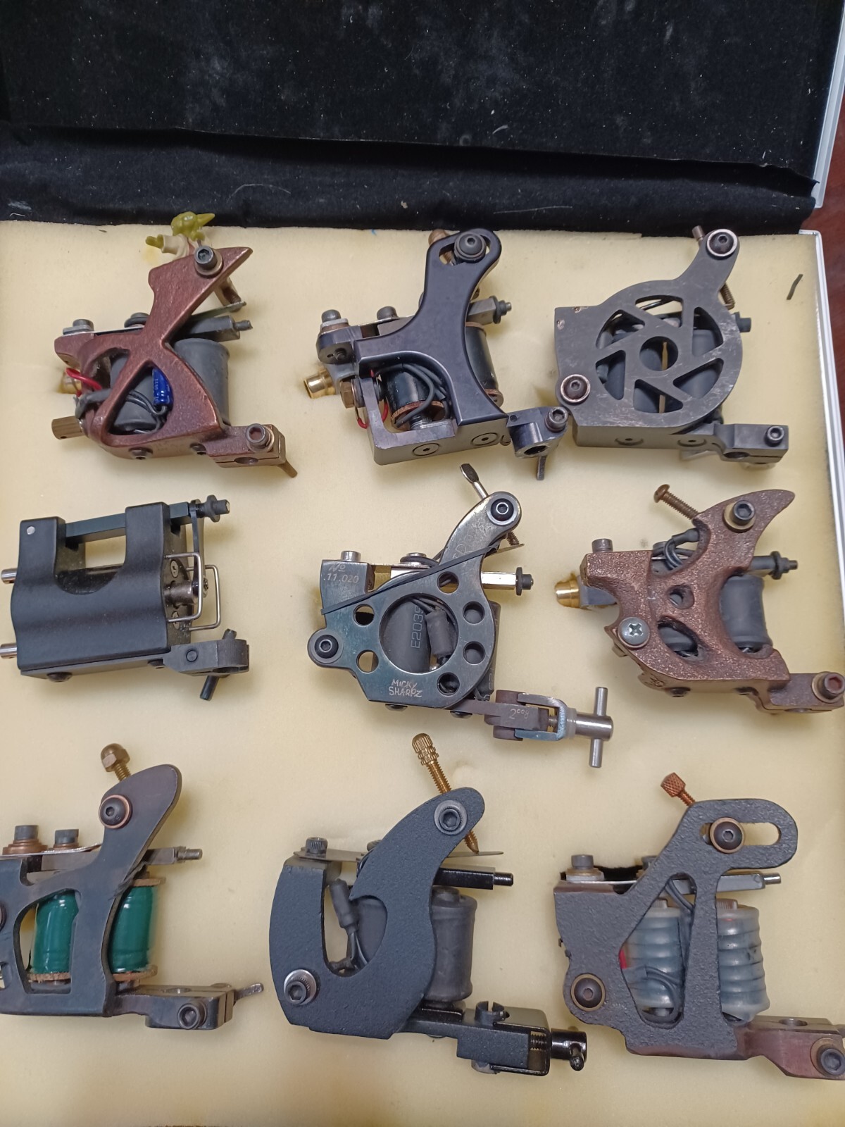 TATTOO MACHINE LOT vintage AARON CAIN PULSE RICH T MORE