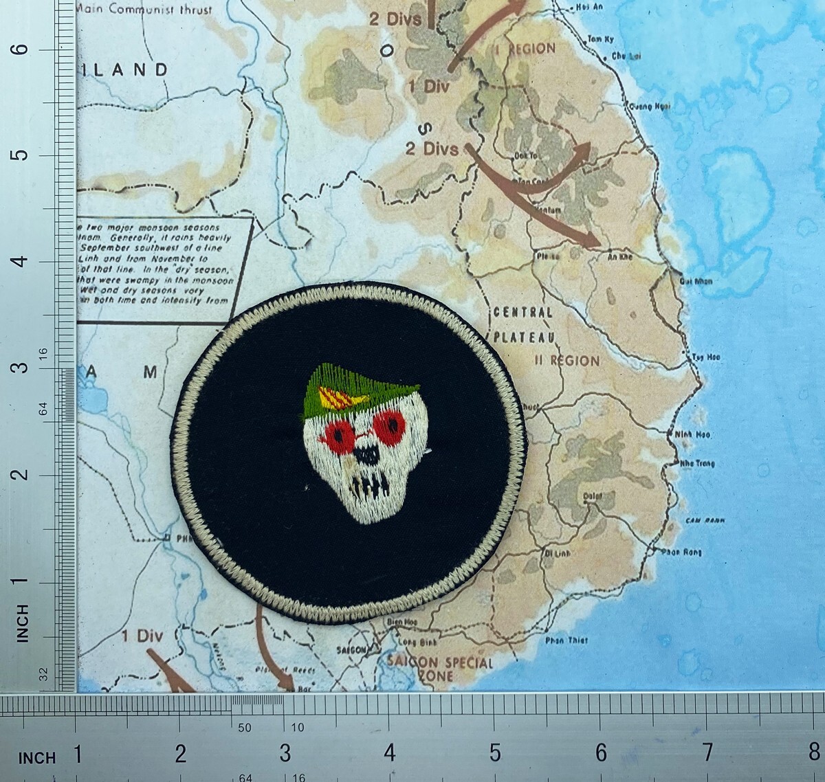 Patch , ussf , skull , macv sog patch , vietnam War Patch , t1
