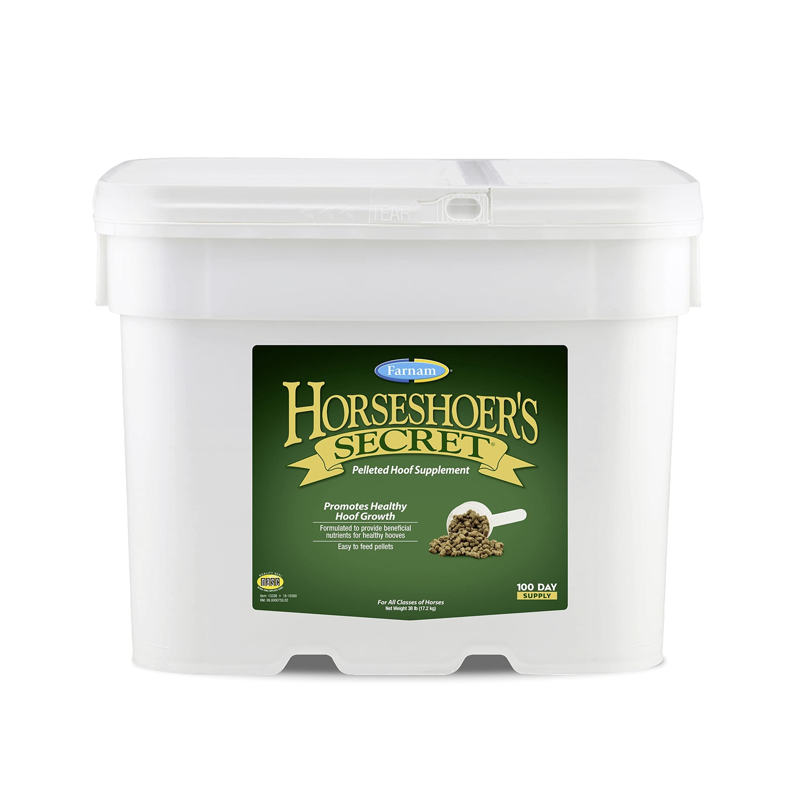 Horseshoer's Secret Hoof Supplement 38lb Pellets for Healthy Strong Hooves