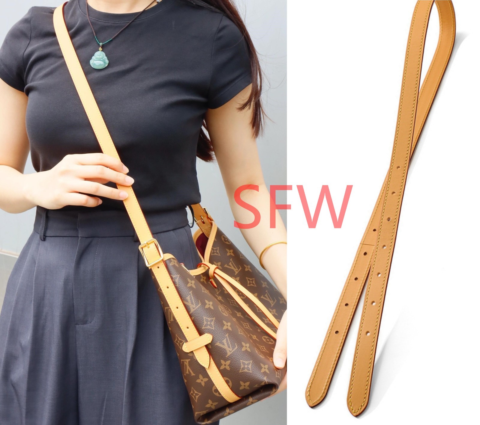 Vachetta Leather Adjustable Replacement Strap For LV Carryall Tote 2.0*105cm