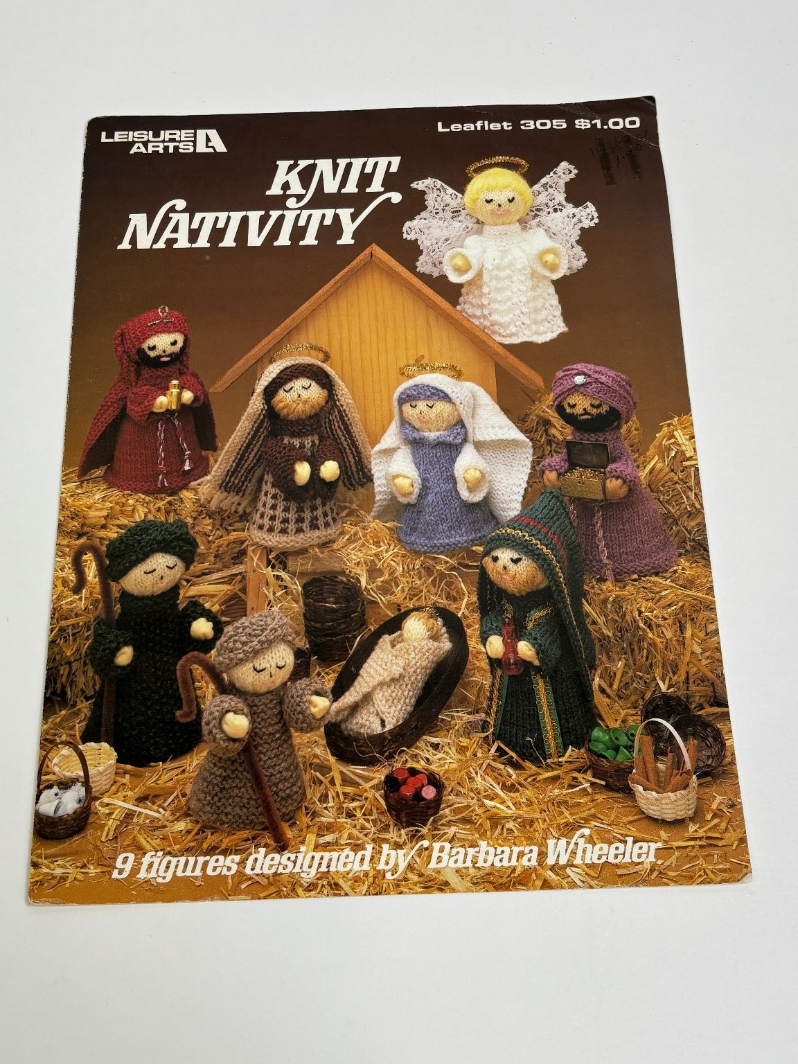 Leisure Arts Knit Nativity Knitting Pattern 9 Figures Leaflet 305
