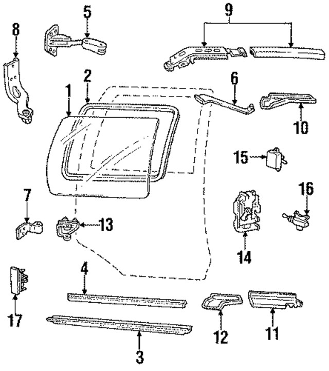Genuine GM Latch 16629614