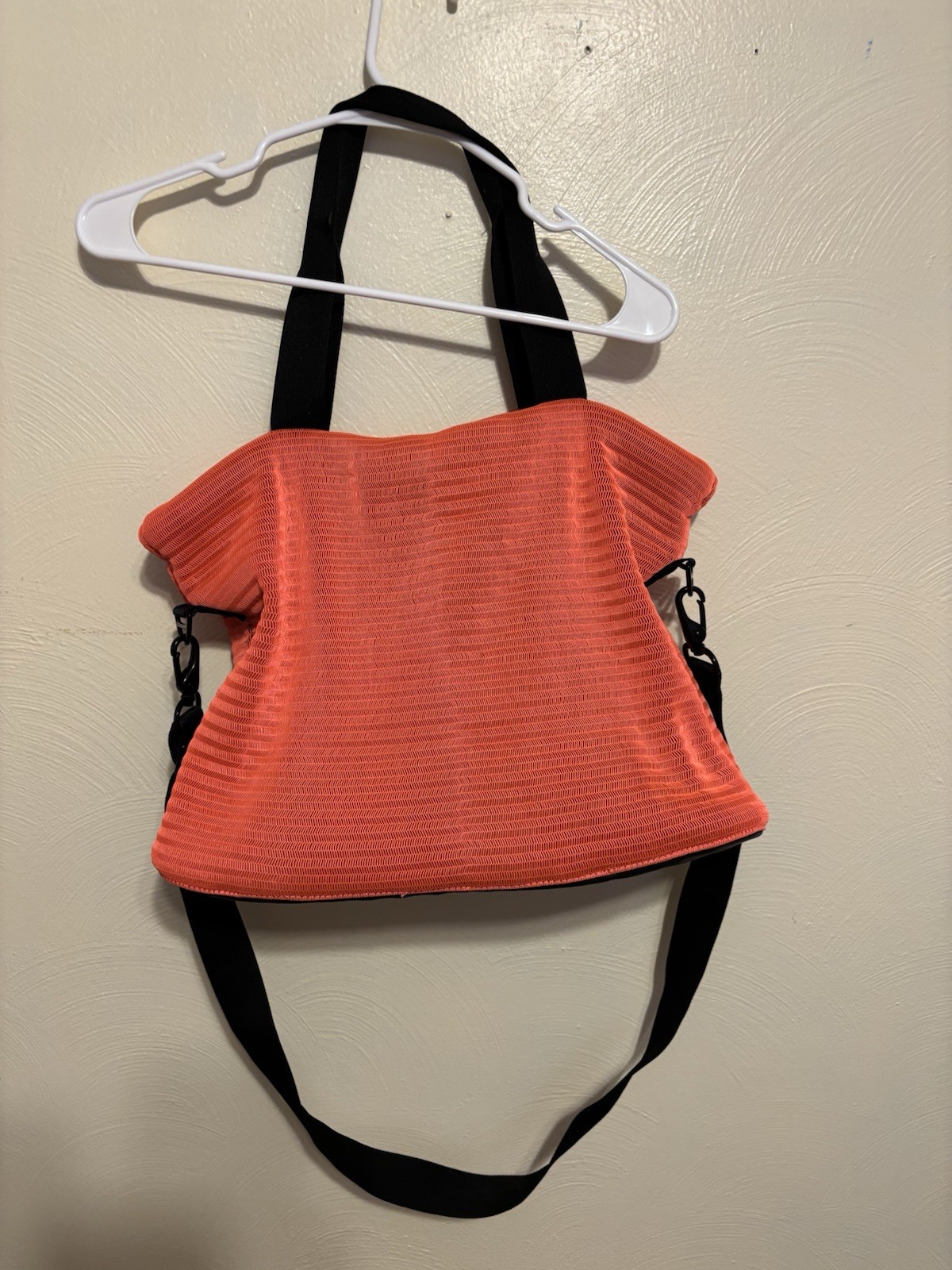Under Armour Orange Mesh Gym Tote Bag Shoulder Crossbody Travel UA