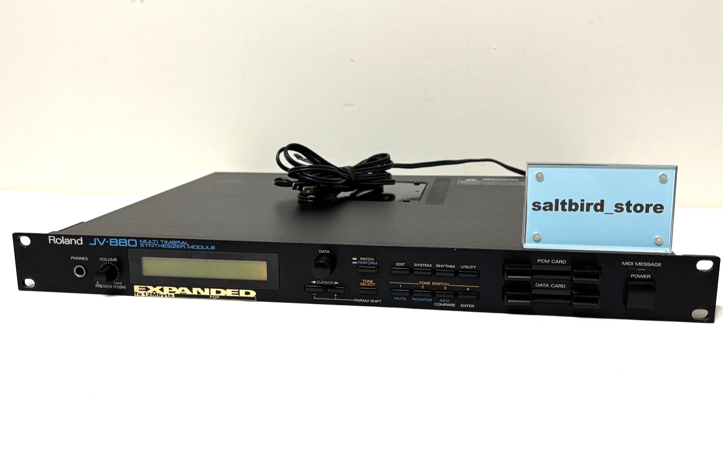 【New Internal Battery】 Roland JV-880 Multi Timbral Synthesizer Module From Japan