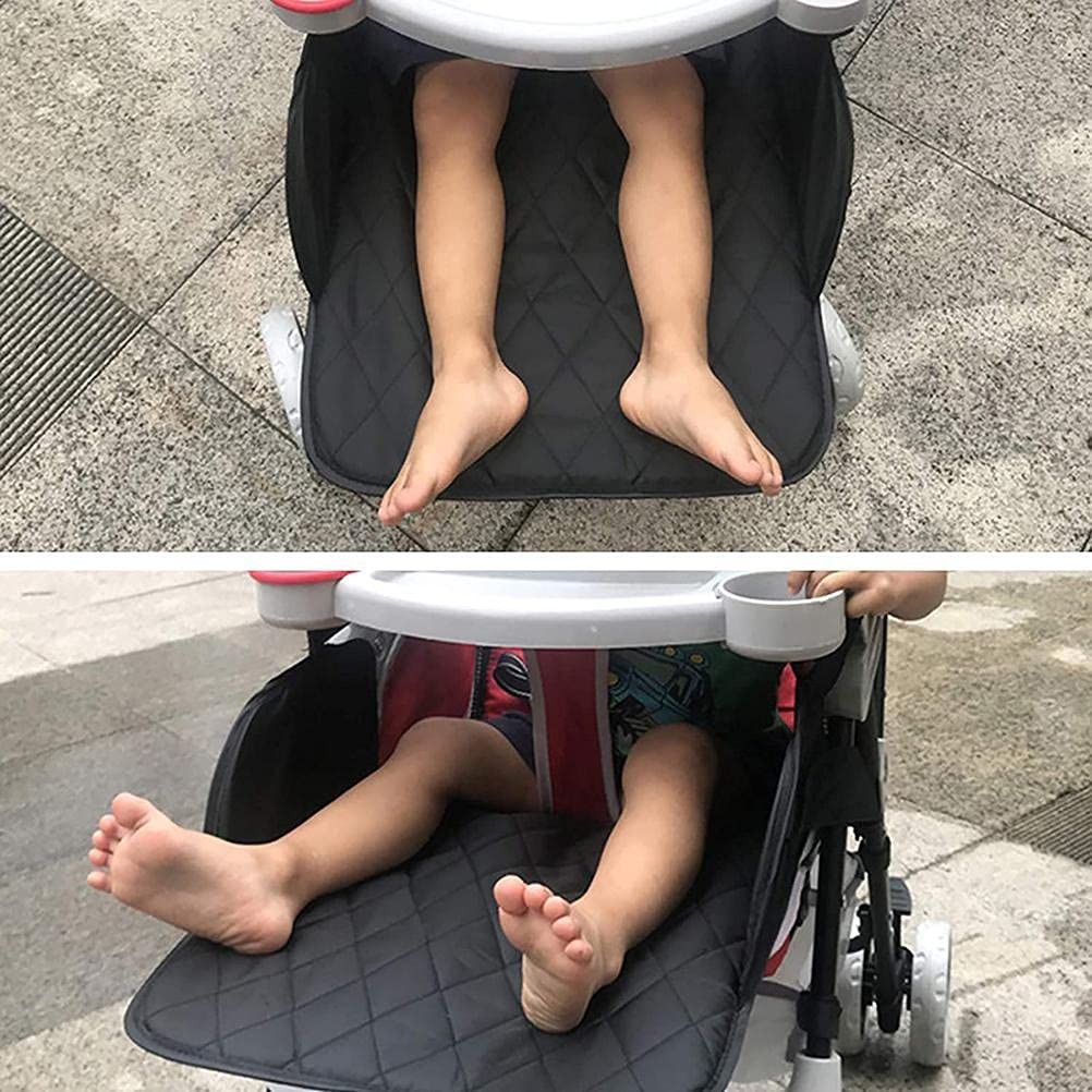 Stroller Footrest,Oxford Universal Stroller Footstool for Stroller(Black)