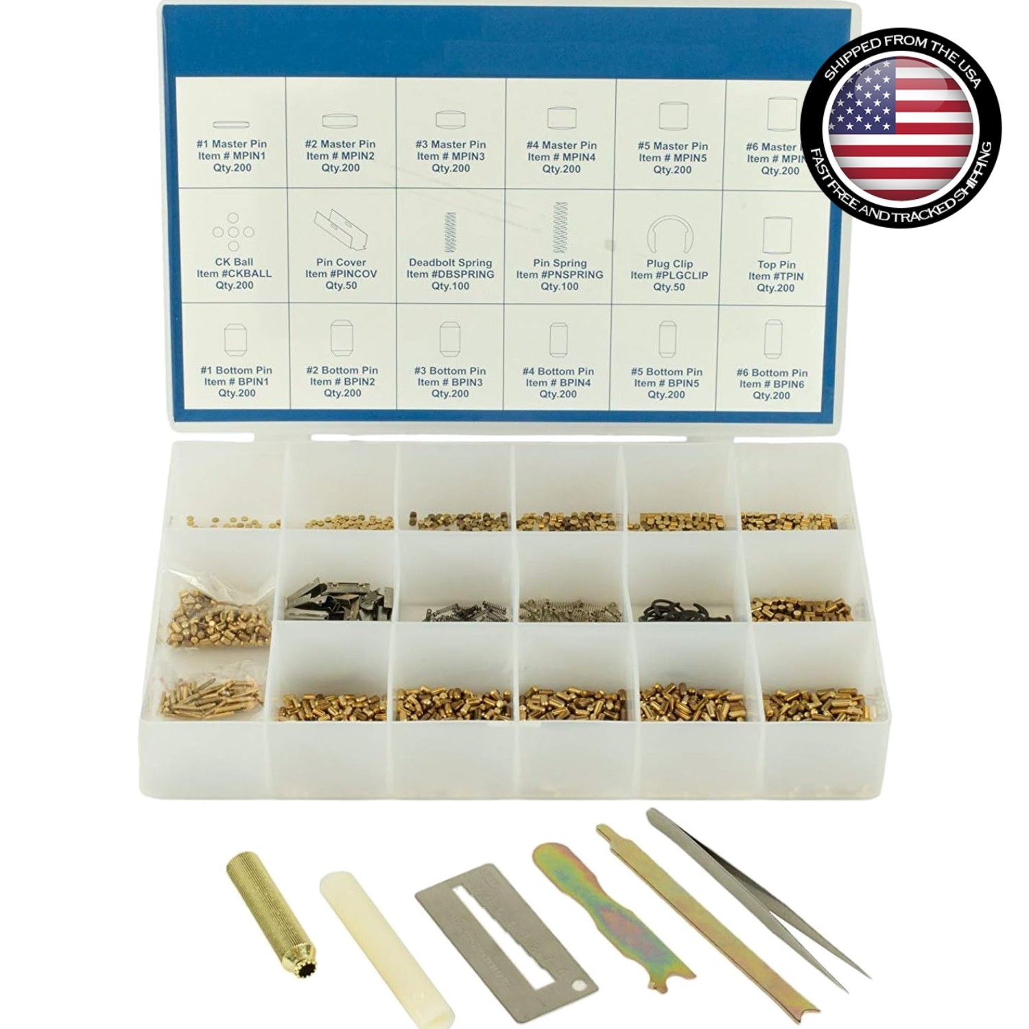 Professional DIY Kwikset Rekey Kit – 200 Pieces for Efficient Lock Management
