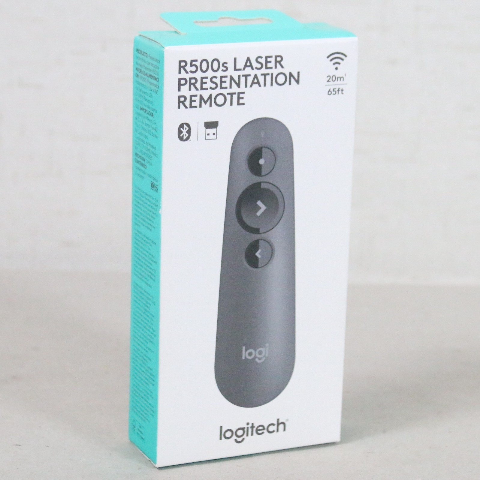 NEW Logitech R500s Laser Presentation Bluetooth and USB Remote Graphite