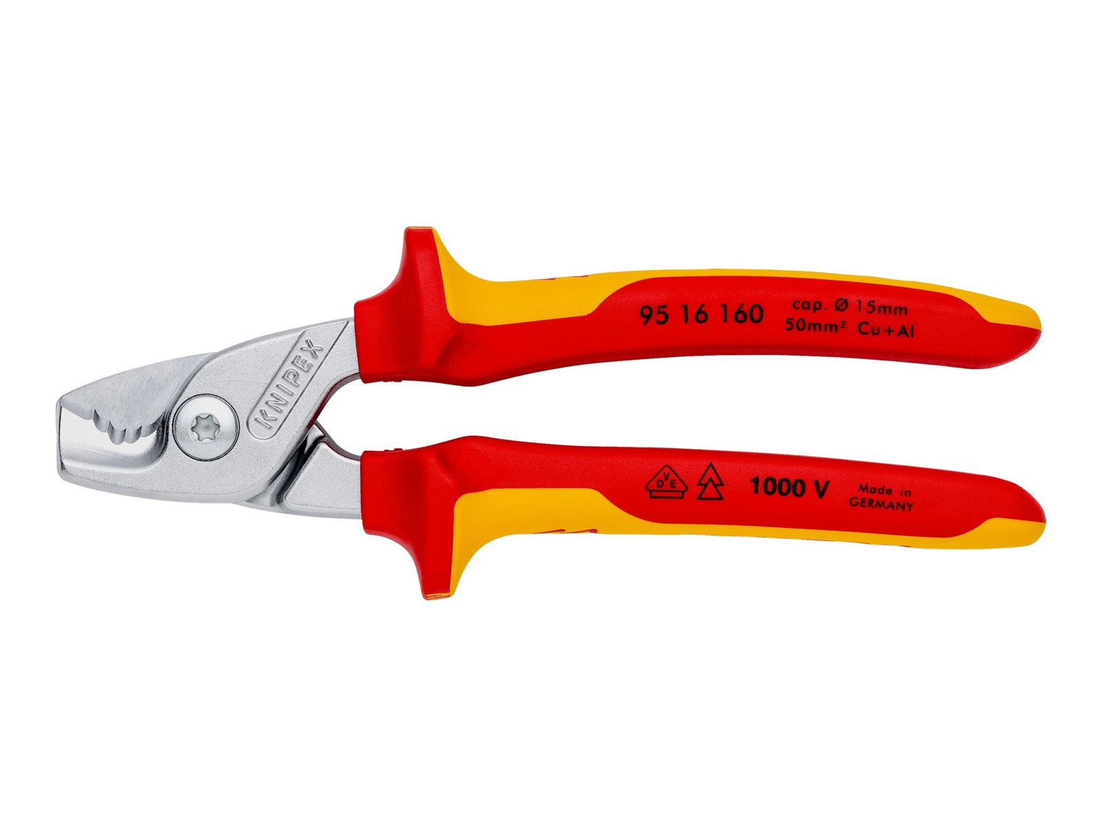 KNIPEX Cable Shear with Gradual Cut Scissors / Knife