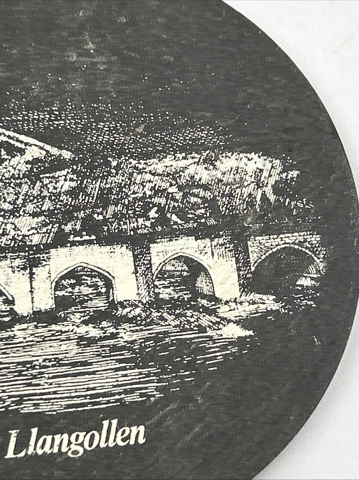 Vintage Llangollen Coaster On Stand